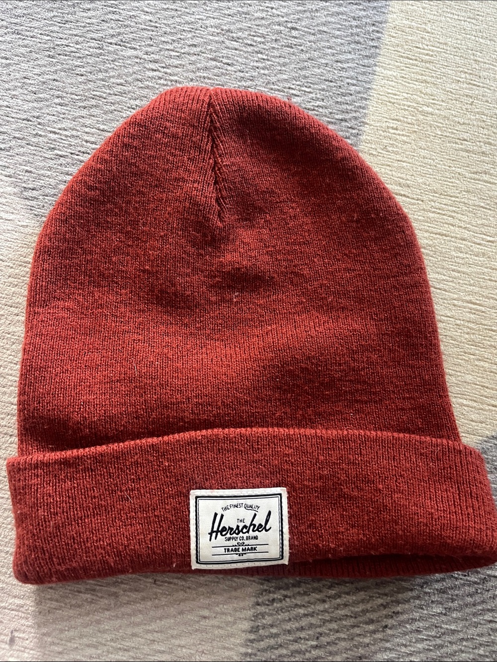 Herschel Supply Company Red Knit Cuffed Beanie